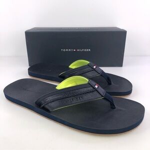 TOMMY Hilfiger Dembo Mens Flip Flop Sandals Blue Stylish & Comfortable